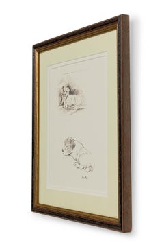 American Mid-Century Framed Print of a Scottish Terrier