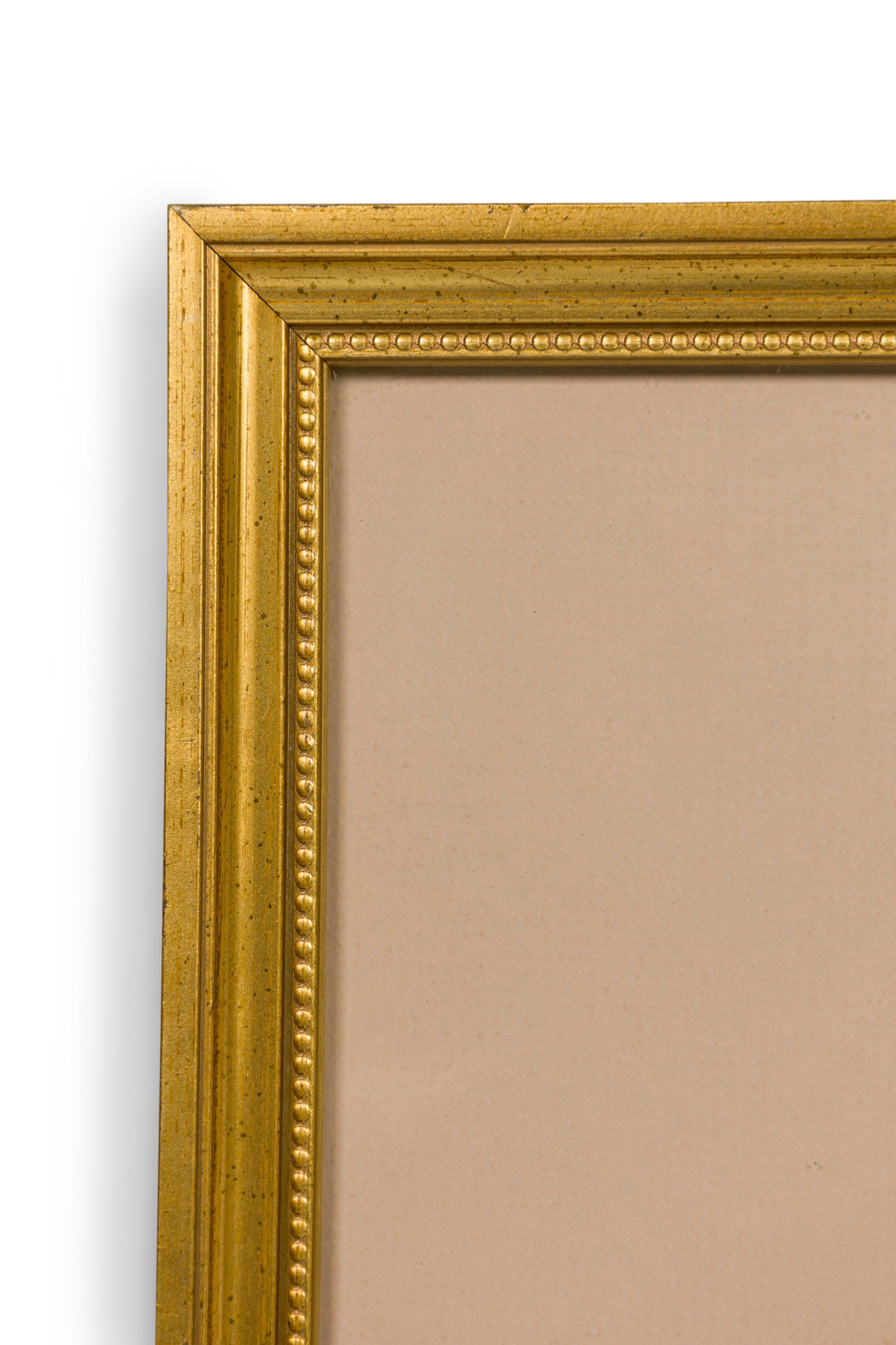 Mid-Century Modern Gravure américaine encadrée du milieu du siècle représentant un Airdale-Terrier en vente