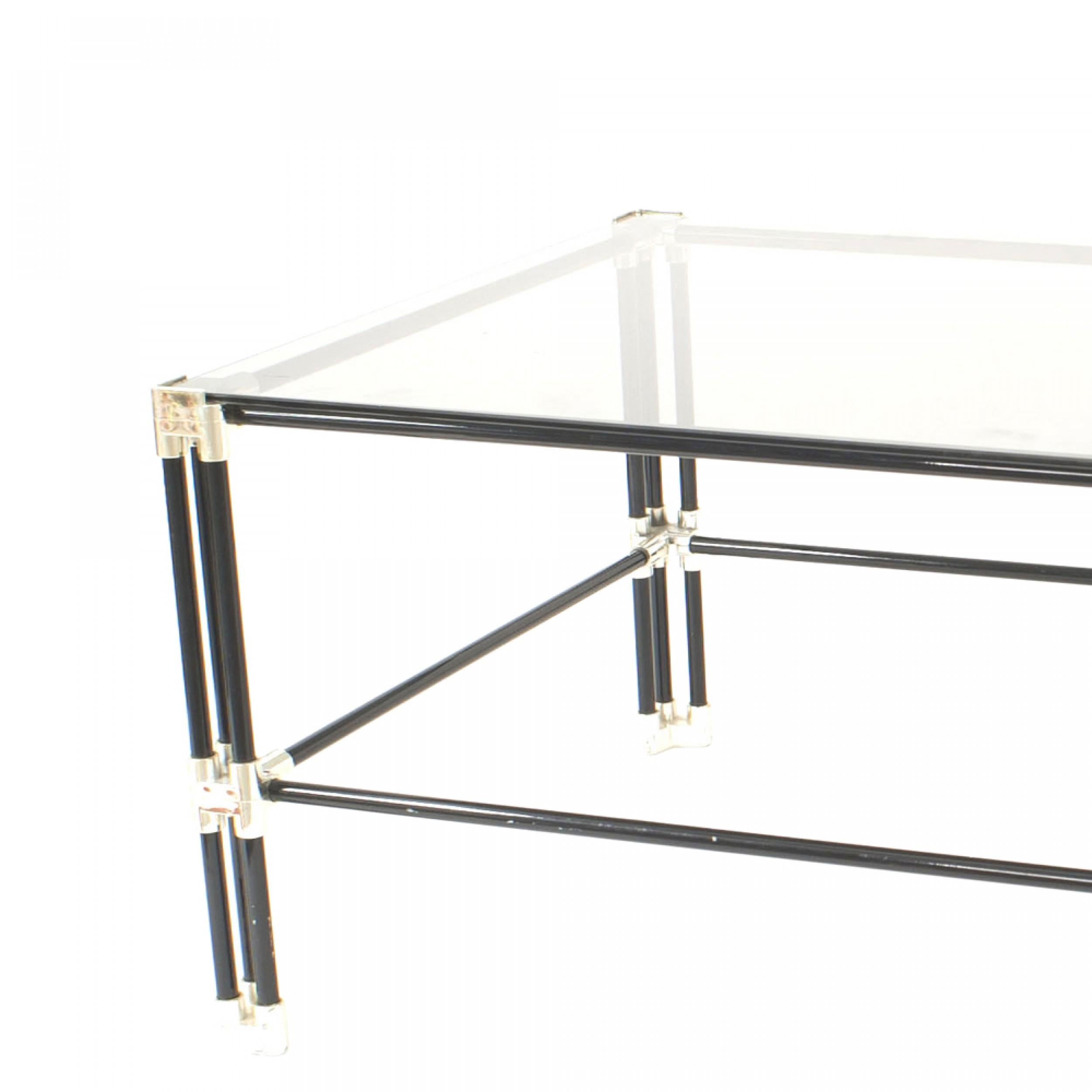 Mid-Century moderno Tavolino da caffè in vetro della metà del secolo scorso in vendita