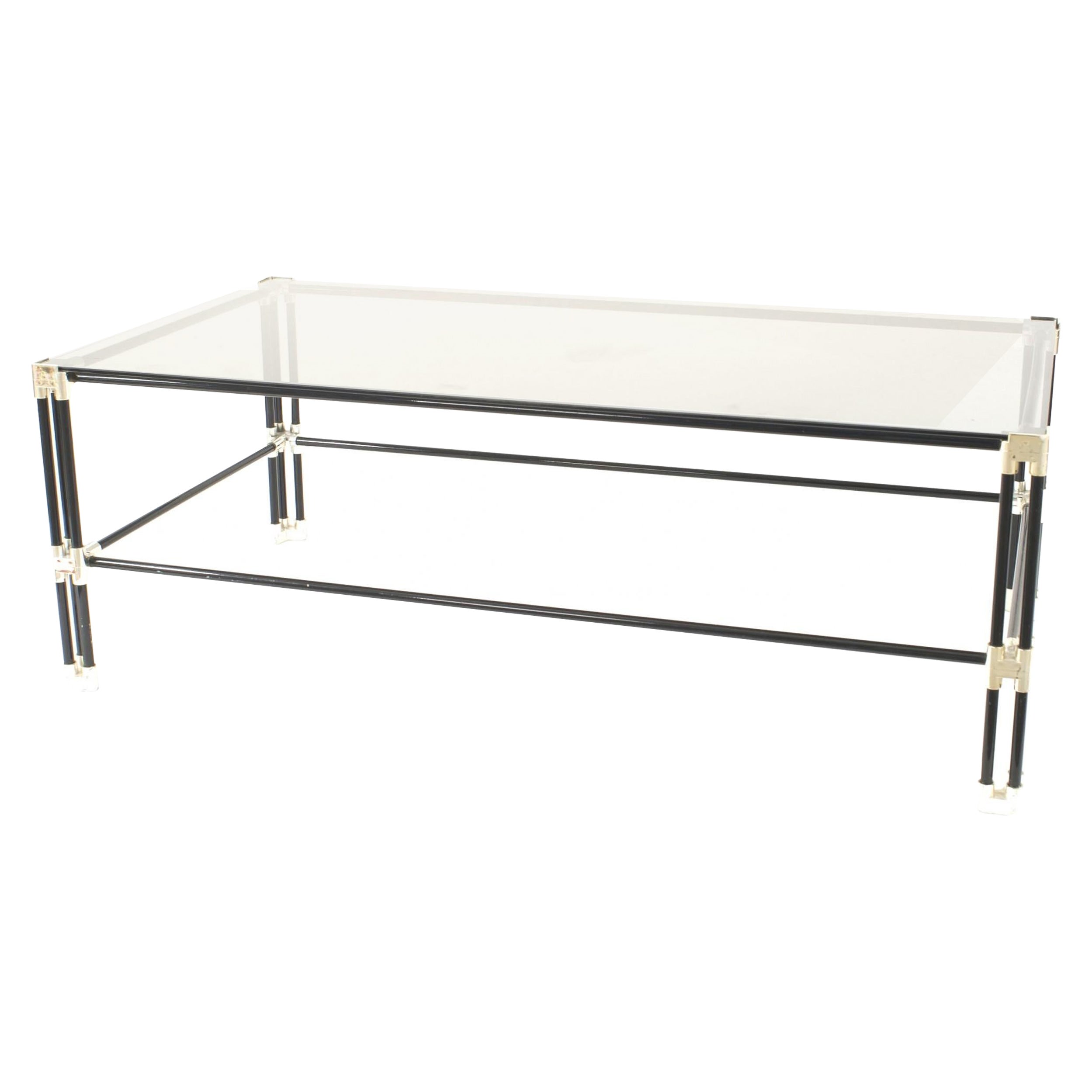 American Mid-Century Glass Coffee Table