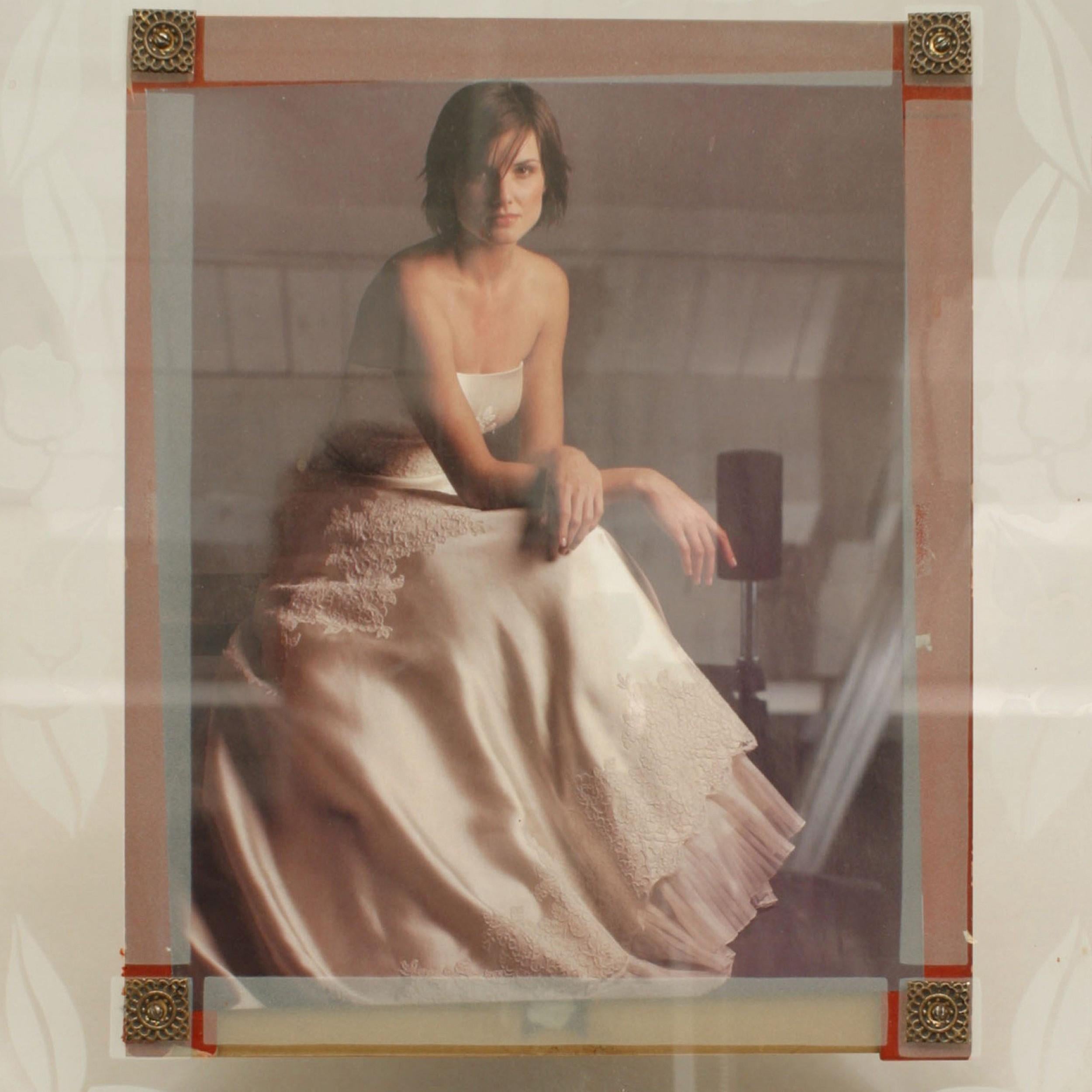 Mid-Century Modern American Mid-Century Glass Picture Frame For Sale