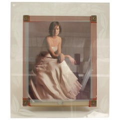 American Mid-Century Glass Picture Frame