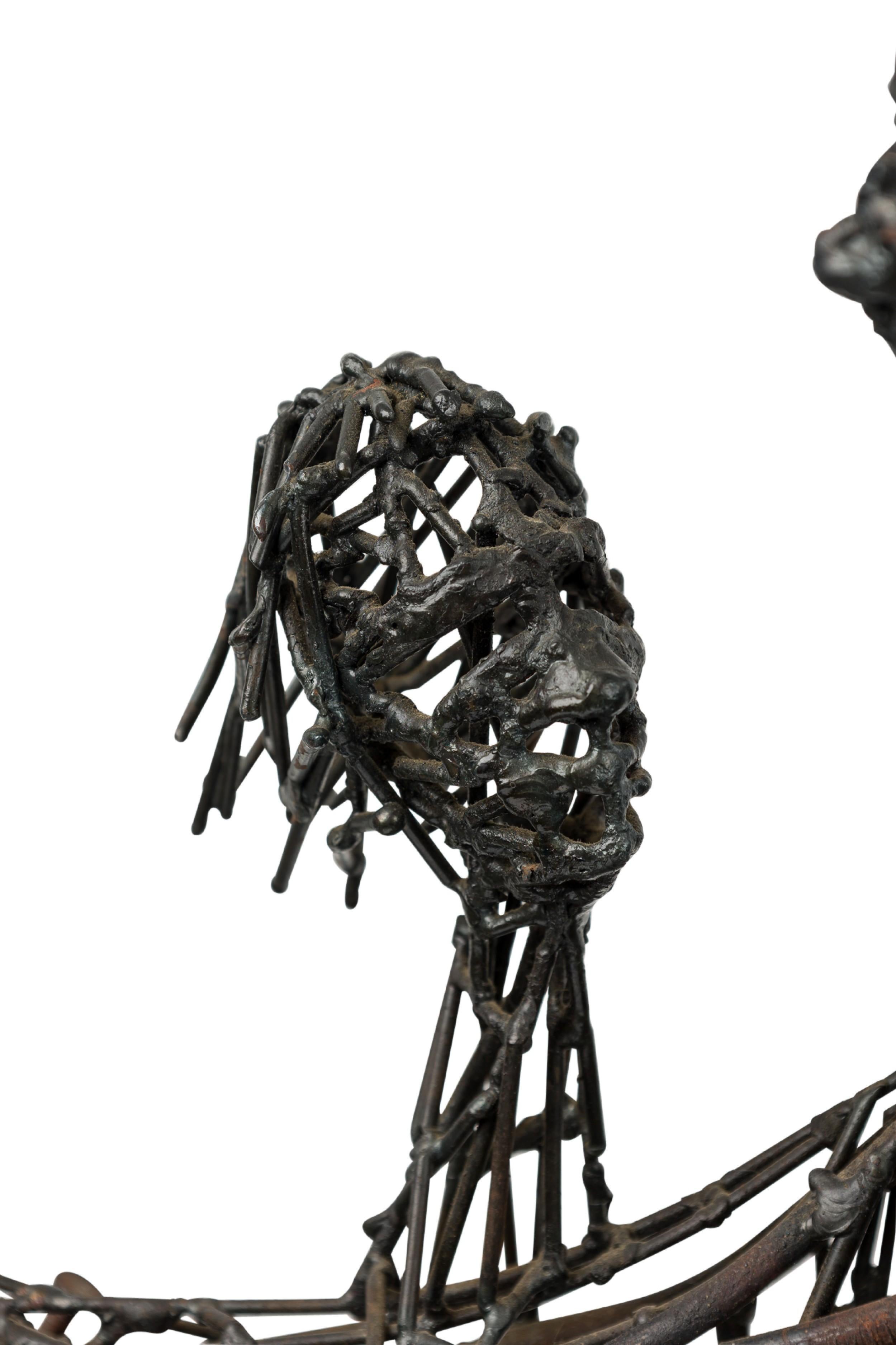 Scultura figurativa americana di metà secolo con cuore in vetro In condizioni buone in vendita a Queens, NY