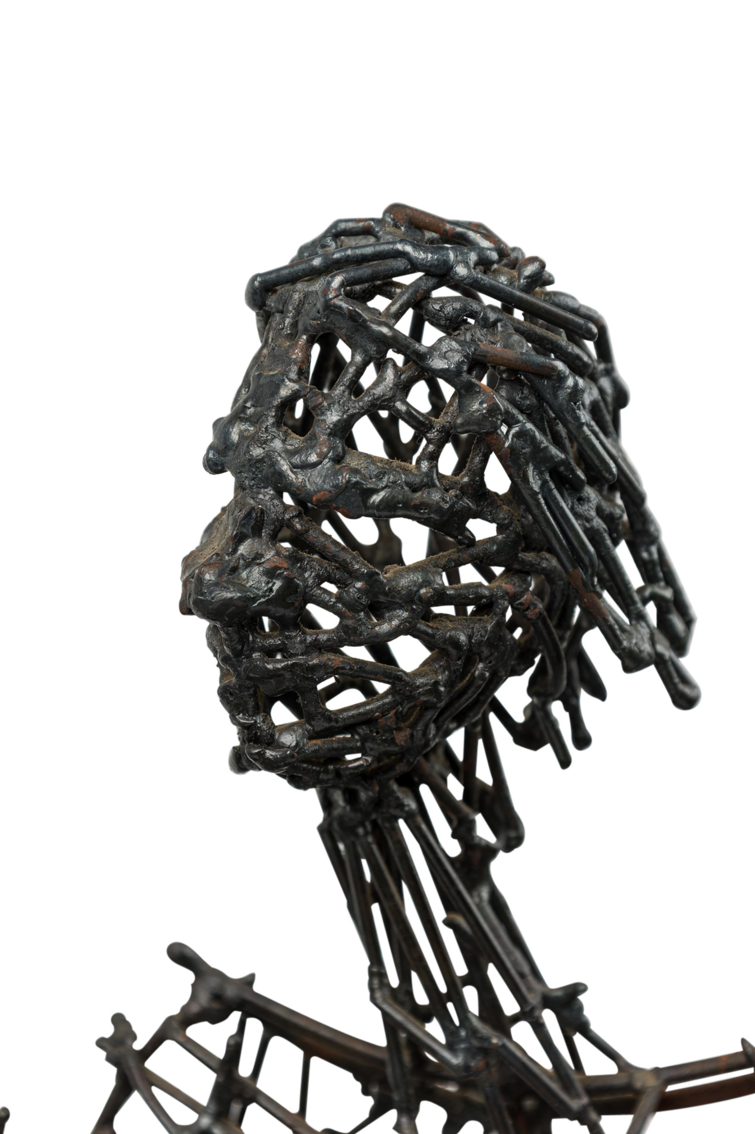 XX secolo Scultura figurativa americana di metà secolo con cuore in vetro in vendita
