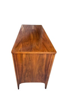 American Mid Century Iconic Walnut & Rosewood Desk by Kent Coffey Rare