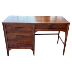 American Mid Century Iconic Walnut & Rosewood Desk by Kent Coffey Rare