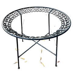 American Mid Century Iron Patio Dining Table Base by Arthur Umanoff