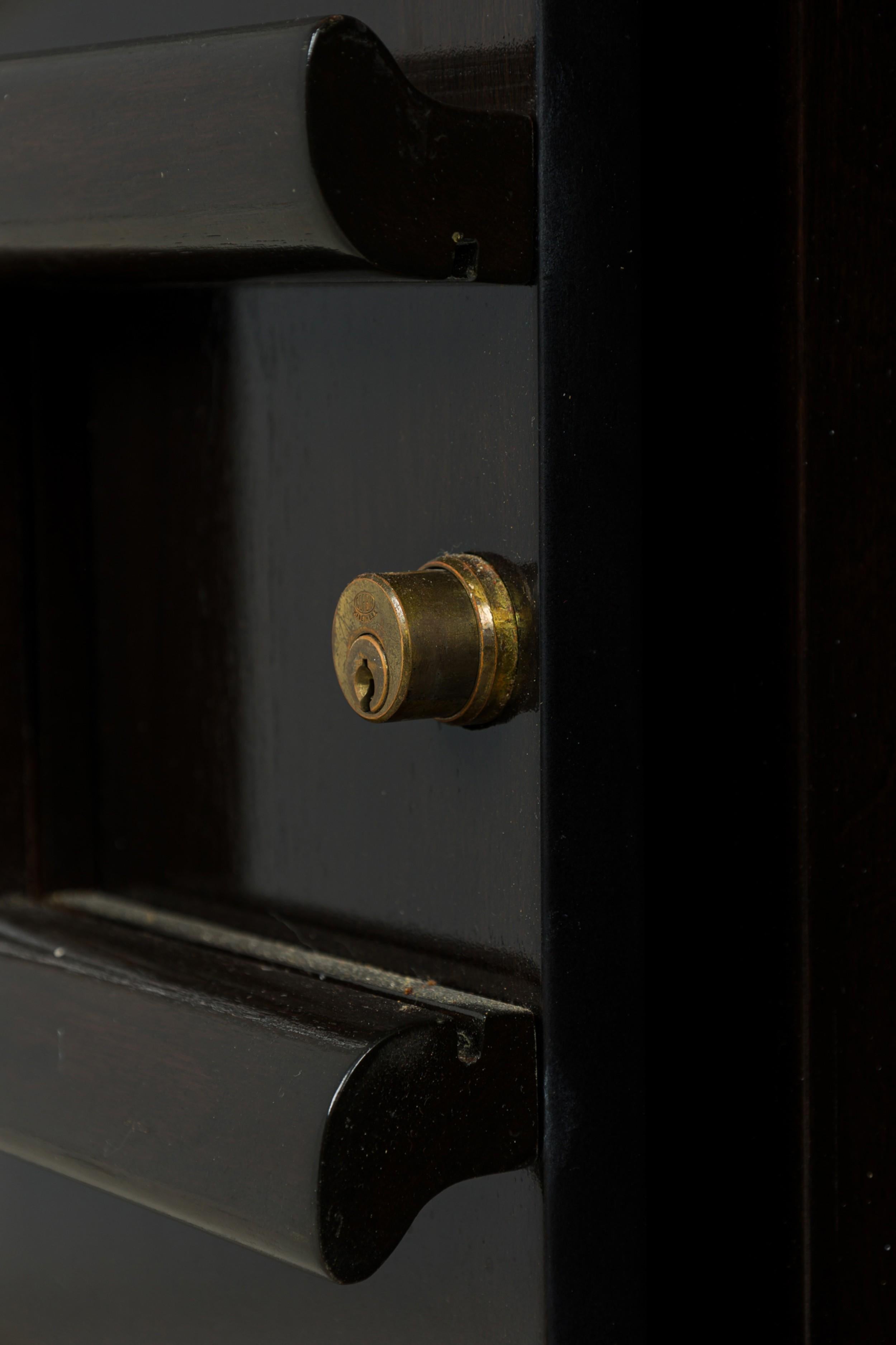 Enfilade en laque noire américaine James Mont du milieu du siècle dernier 9