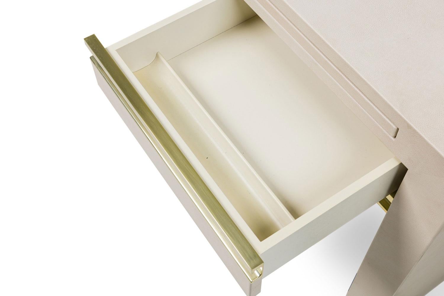 American Mid-Century Karl Springer Style Custom Built Desk in vendita 3