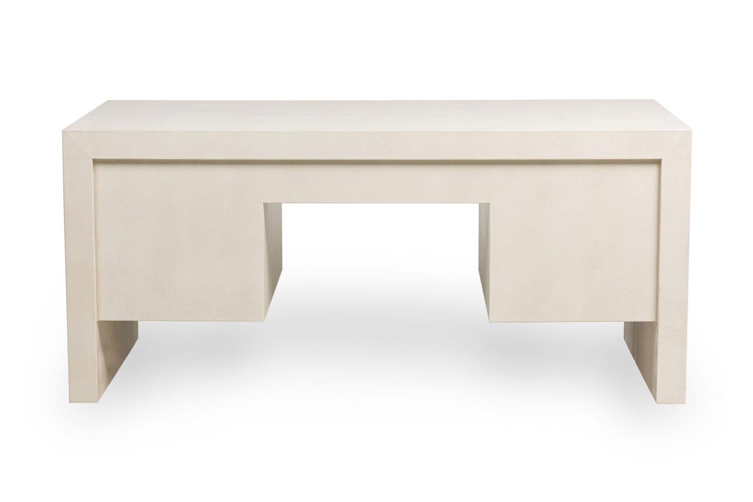 American Mid-Century Karl Springer Style Custom Built Desk In condizioni buone in vendita a Queens, NY