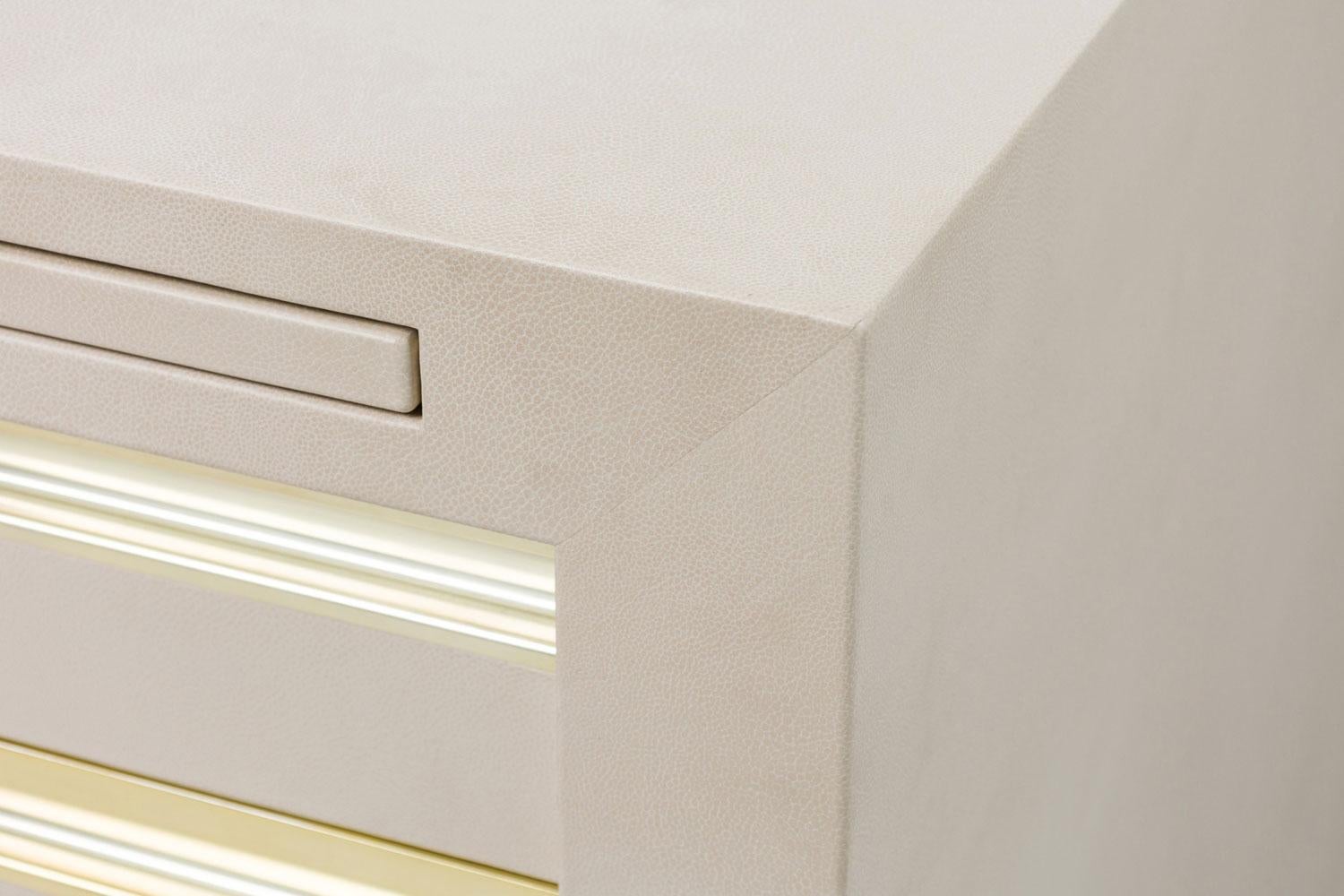 American Mid-Century Karl Springer Style Custom Built Desk in vendita 1