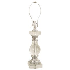 American Mid-Century Lucite and Chrome Table Lamp