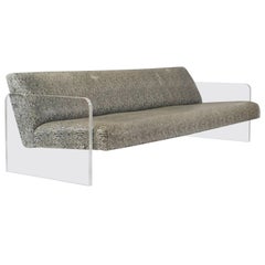 Amerikanische Mid-Century-Set aus Lucite und Pythonimitat