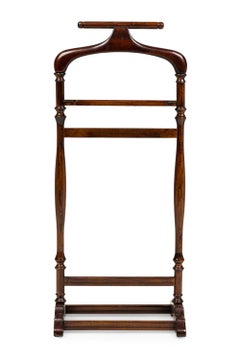 American Mid-Century Mahogany Standing Valet