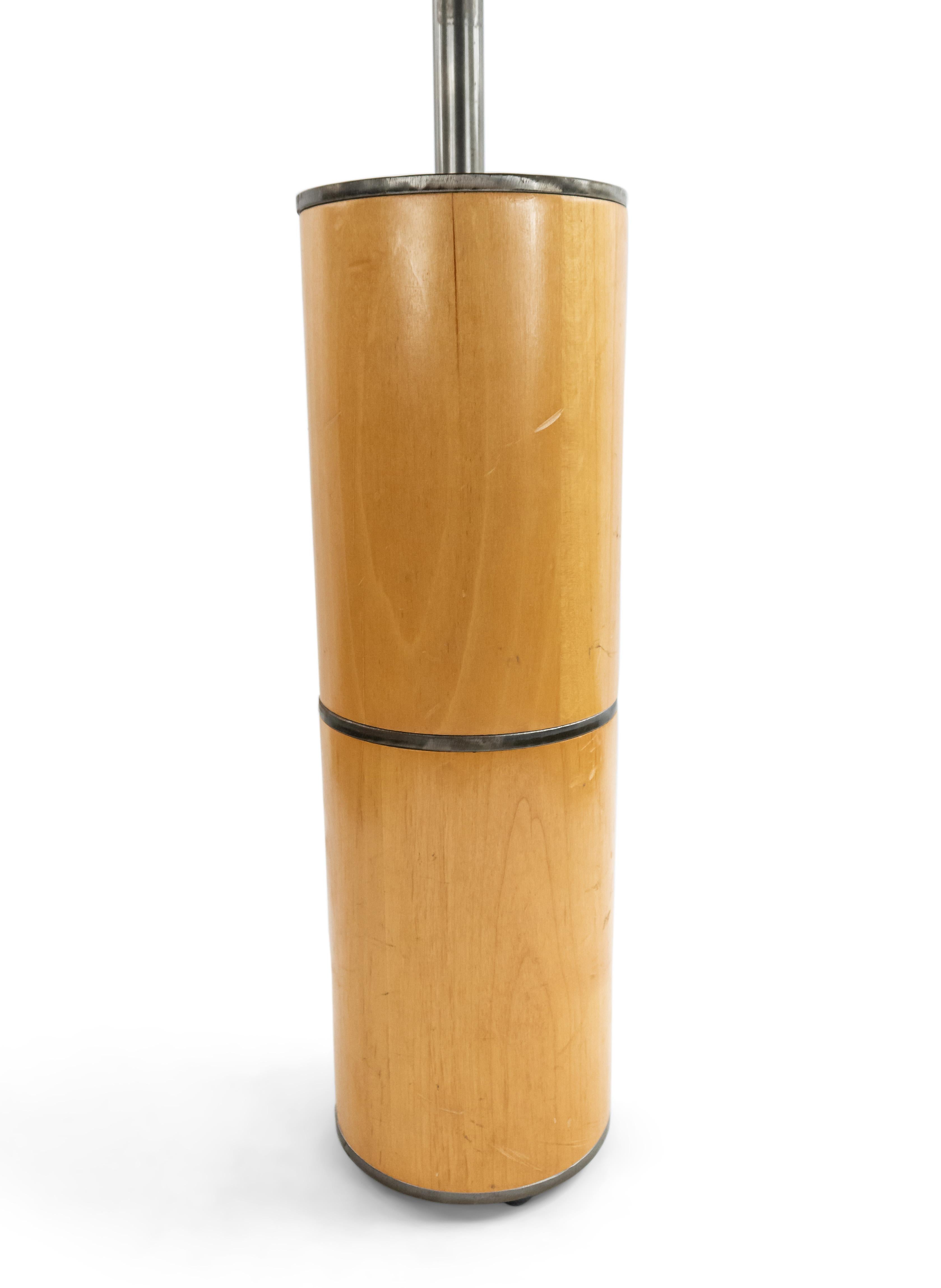 20ième siècle Lampes de table en bois d'érable américain du milieu du siècle en vente