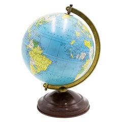 American Mid-Century Metal Globe