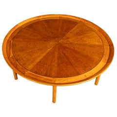 American Mid Century Modern 54" Circular Coffee Table by Tomlinson Sophisticate
