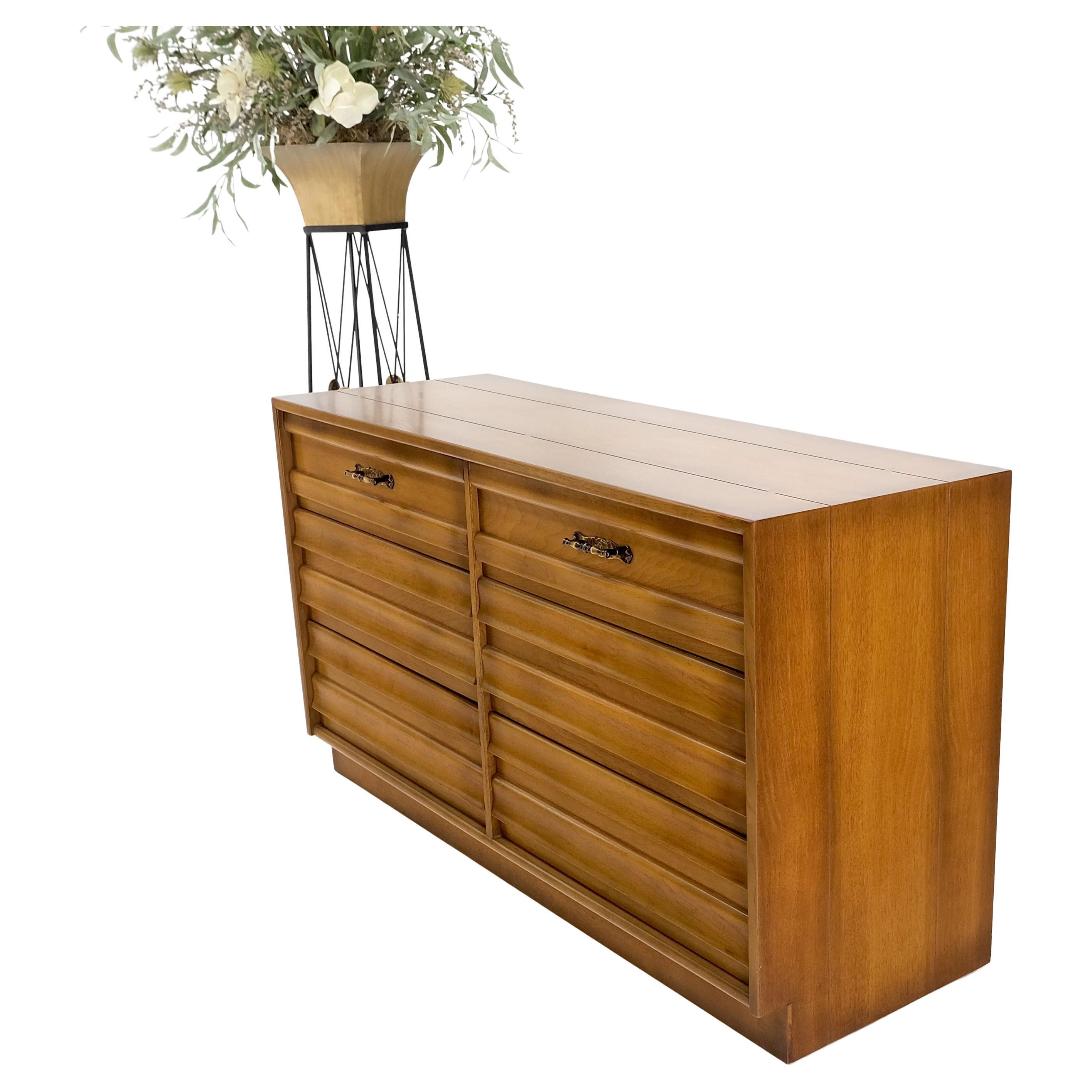 American Mid-Century Modern 6 Drawers Dresser Credenza w Butterfly Joints MINT! For Sale
