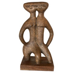 American Mid-Century Modern Abstract Figural Ceramic Table Sculpture American Mid-Century Modern Abstract Figural Ceramic Table Sculpture