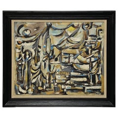 American Mid-Century Modern Abstract Painting