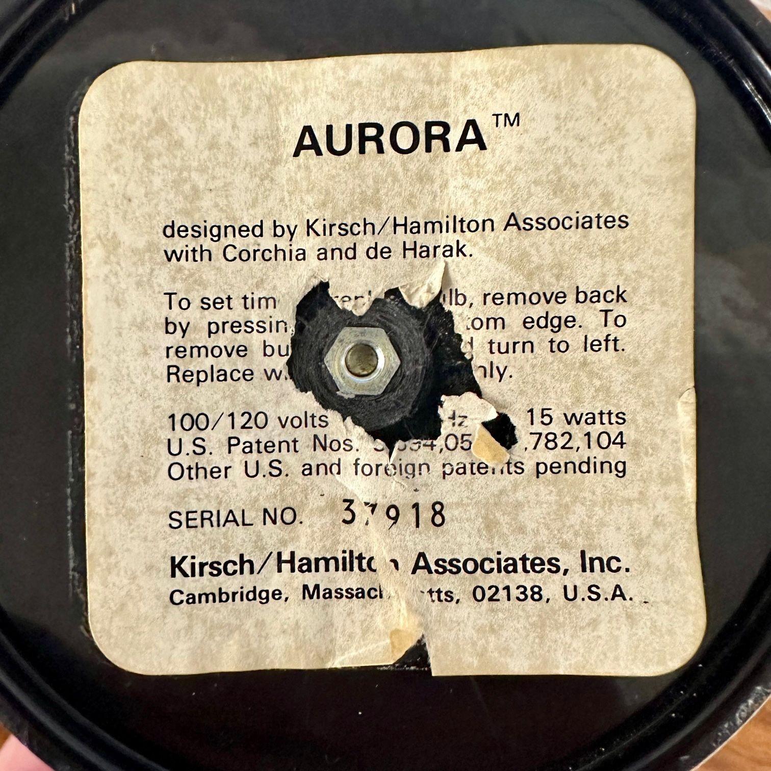 American Mid-Century Modern Aluminum Aurora Clock by Kirsch Hamilton, 1970s 4