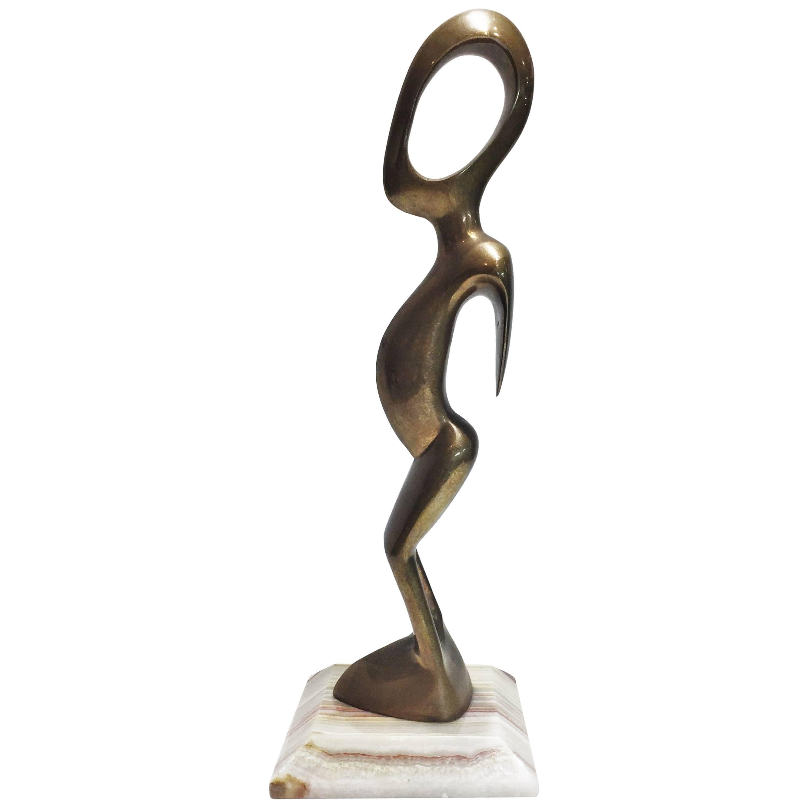American Mid-Century Modern, an Alien, Polished Bronze Sculpture, circa  1960s For Sale at 1stDibs