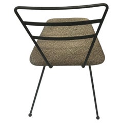 American Mid Century Modern Atomic Age Rare Iron 3 Legged Chair