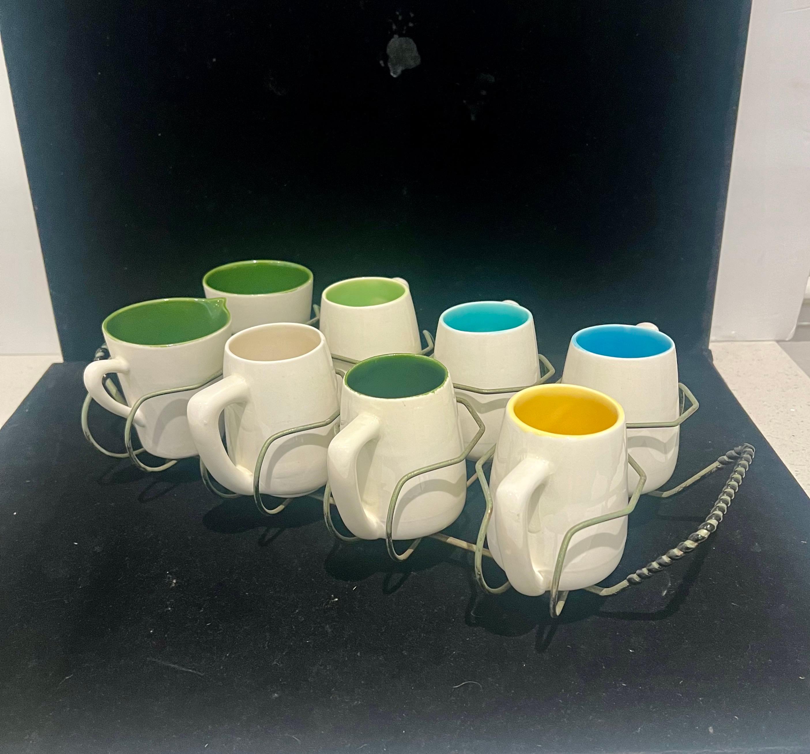 XX secolo Set da tè per caffè di design californiano del Mid Century Modern americano Atomic Age in vendita