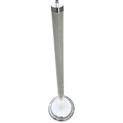 Mid-Century Modern Chrome And Lucite Column Floor Lamp