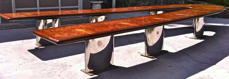 American Mid-Century Modern Conference Table Made for U.S. Steel Corporation In Excellent Condition For Sale In Essex, MA
