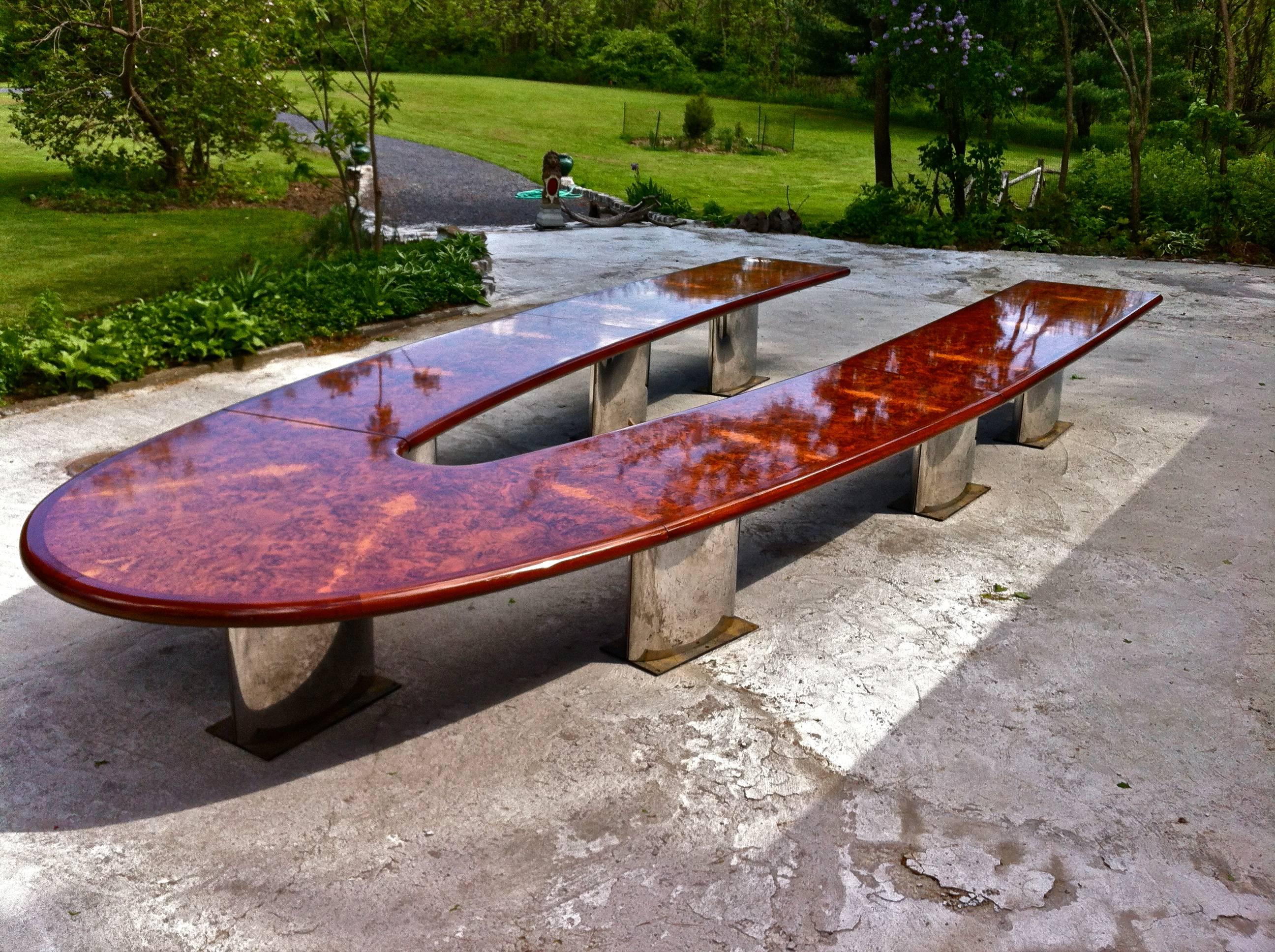 Mid-20th Century American Mid-Century Modern Conference Table Made for U.S. Steel Corporation For Sale