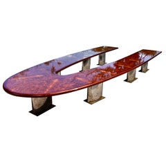 Used American Mid-Century Modern Conference Table Made for U.S. Steel Corporation