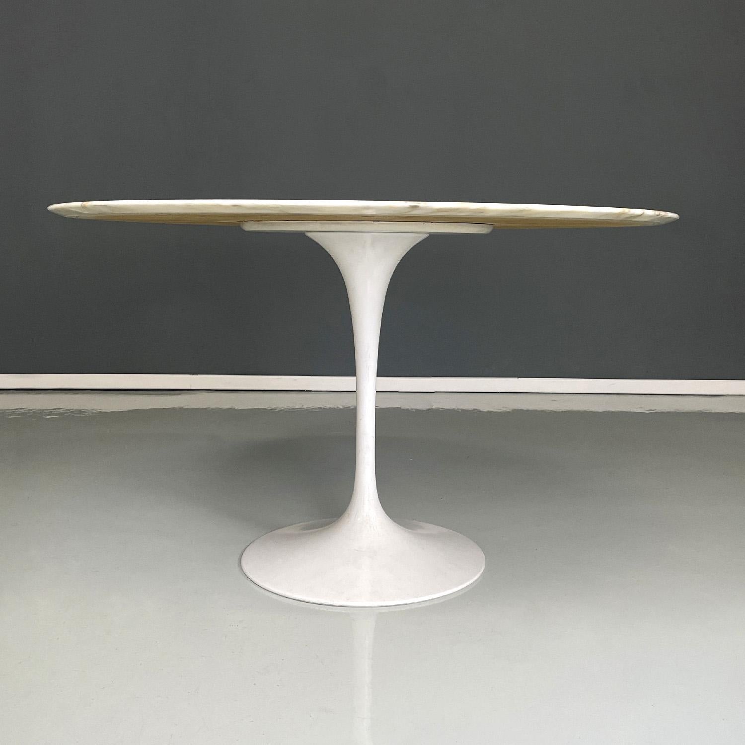 Américain Table de salle à manger américaine moderne du milieu du siècle Tulip par Eero Saarinen pour Knoll, années 1960