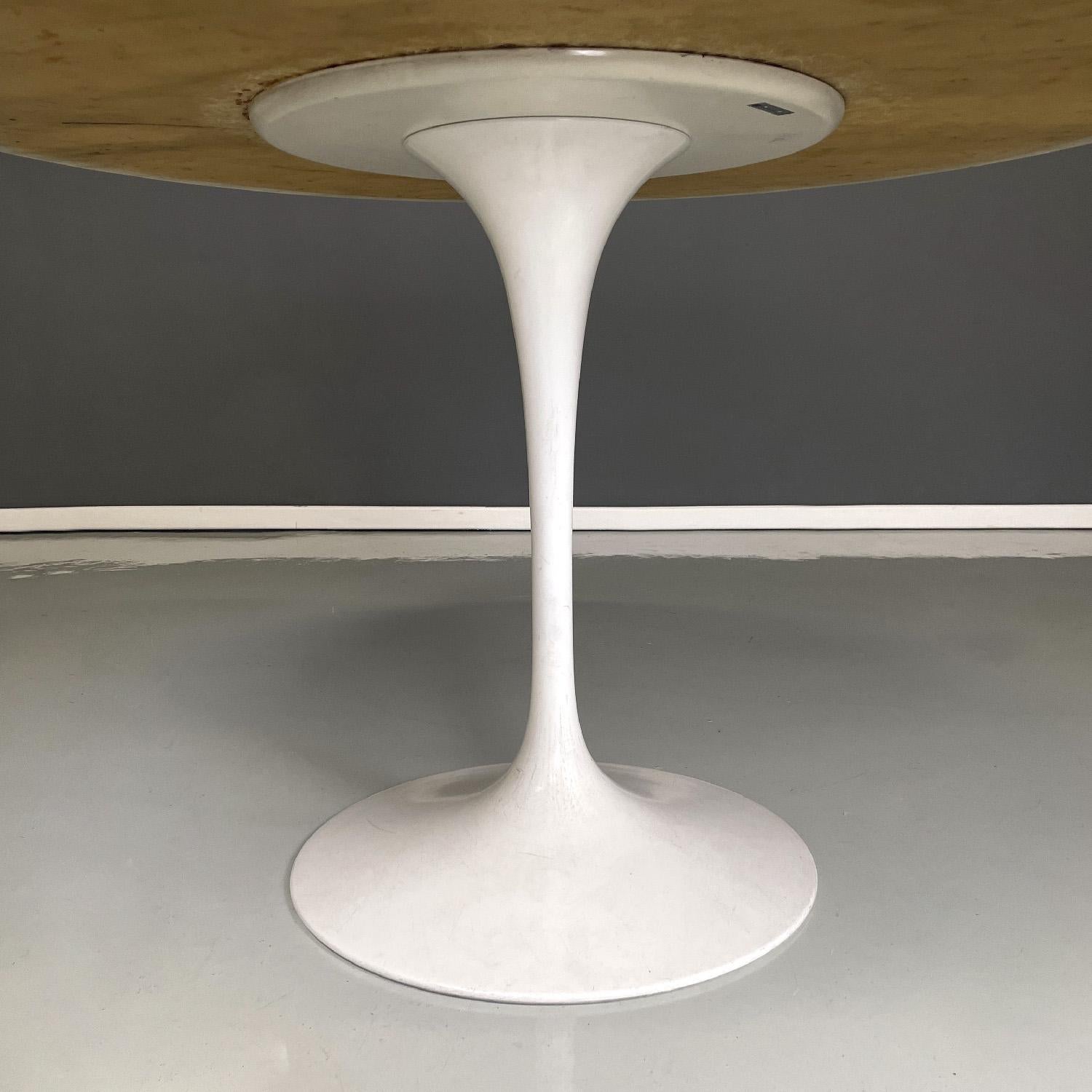 Métal Table de salle à manger américaine moderne du milieu du siècle Tulip par Eero Saarinen pour Knoll, années 1960