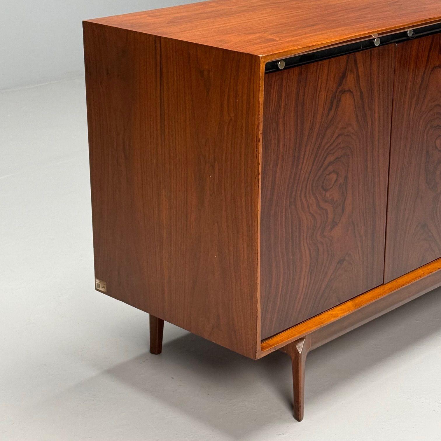 American Mid-Century Modern, Dresser, Rosewood, Walnut, United States, 1950s For Sale 8