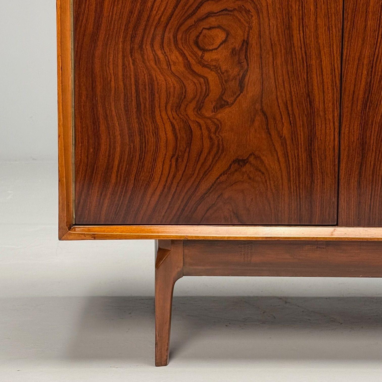 American Mid-Century Modern, Dresser, Rosewood, Walnut, United States, 1950s For Sale 5