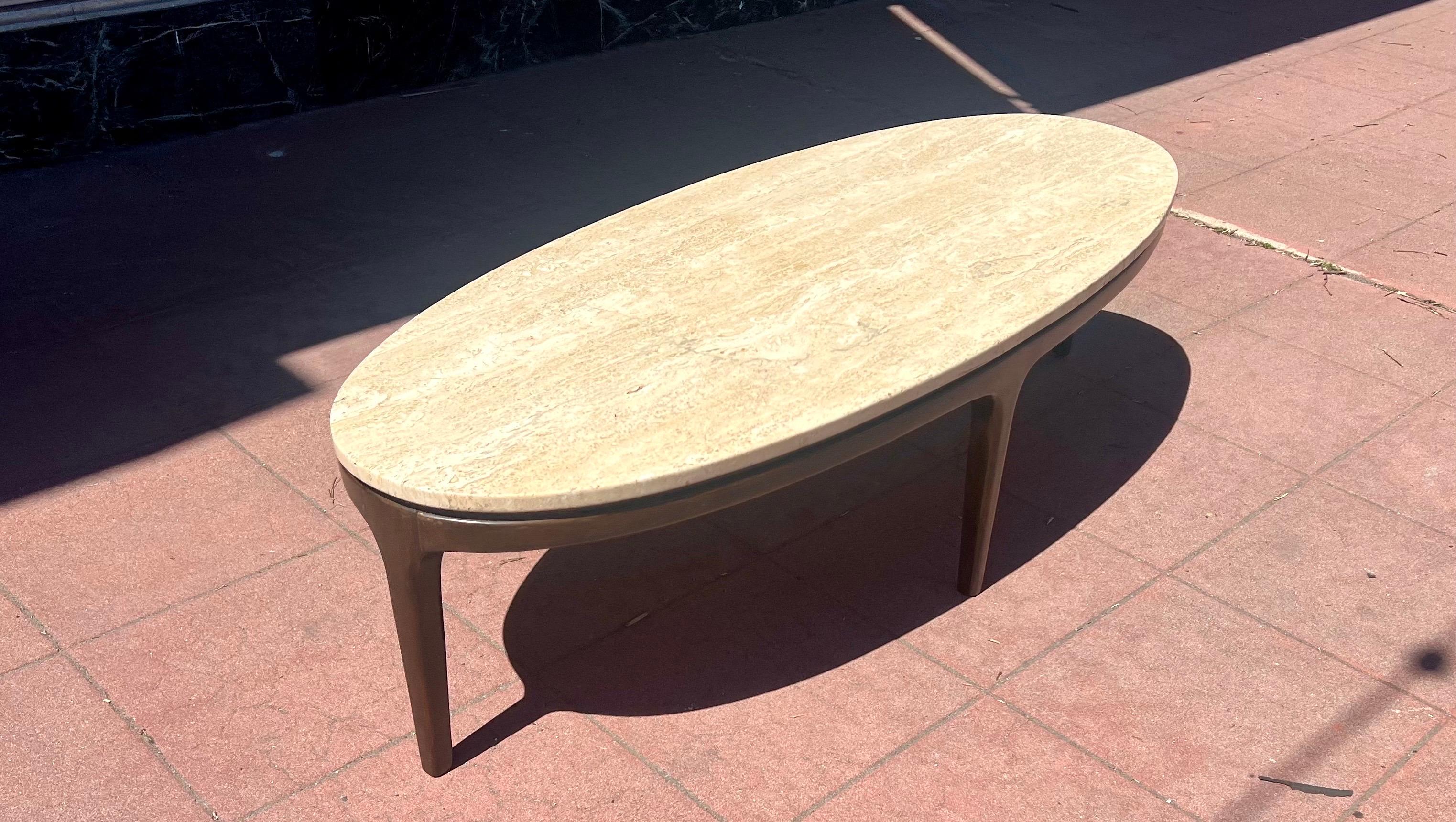 20th Century American Mid Century Modern Gorgeous Mable & Walnut Coffee Table