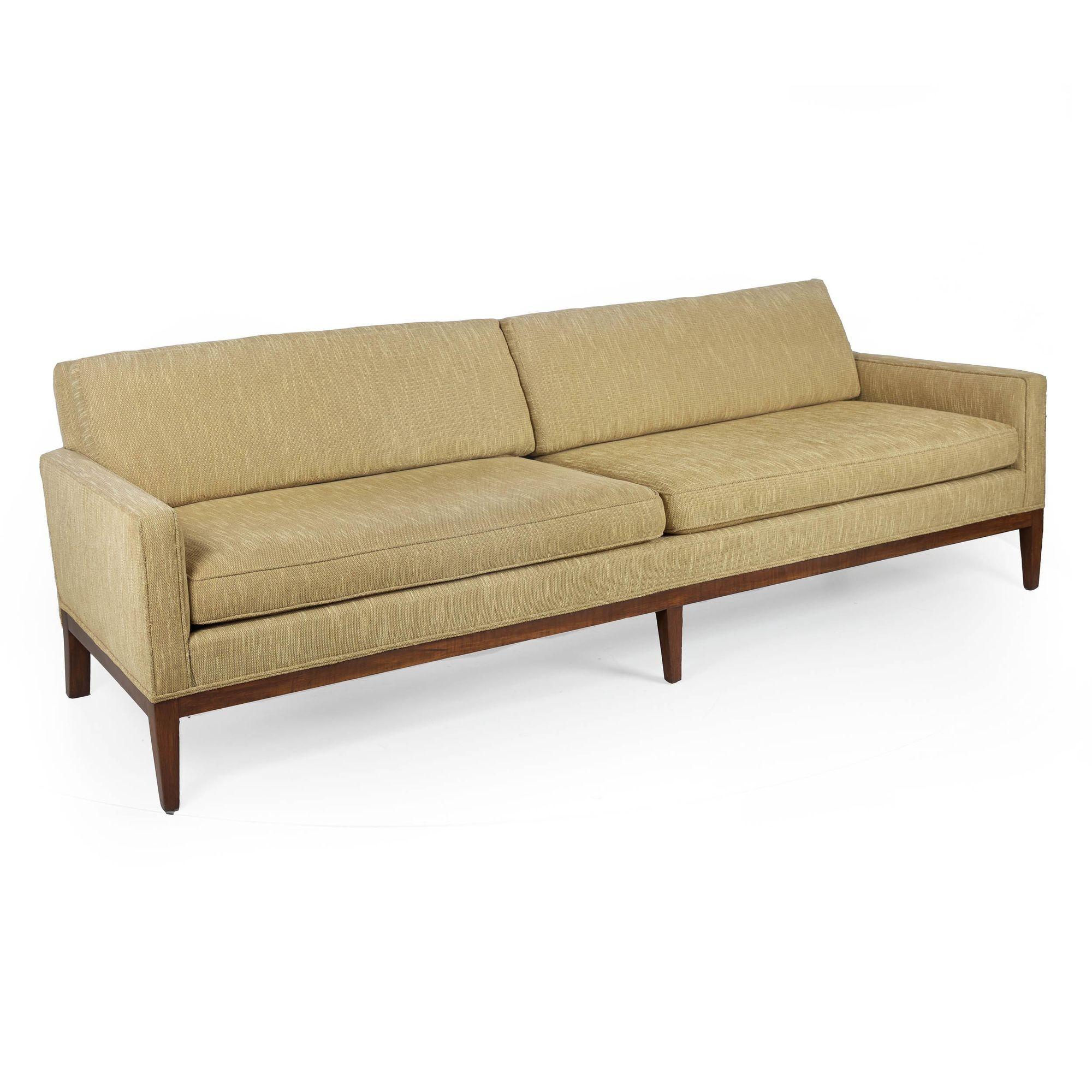 American Mid-Century Modern Lane “Tuxedo” Sofa circa 1960s 8