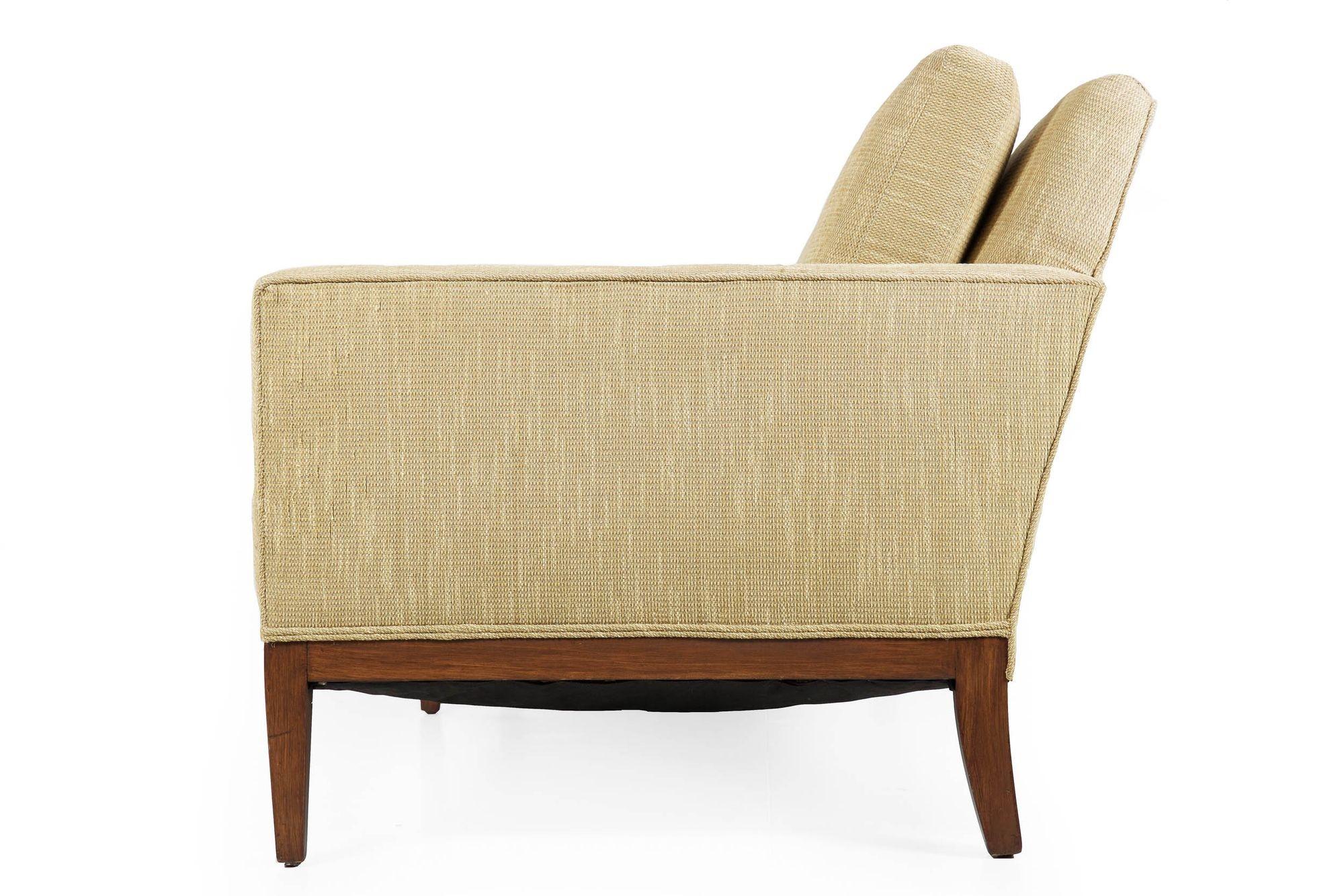 American Mid-Century Modern Lane “Tuxedo” Sofa circa 1960s 9