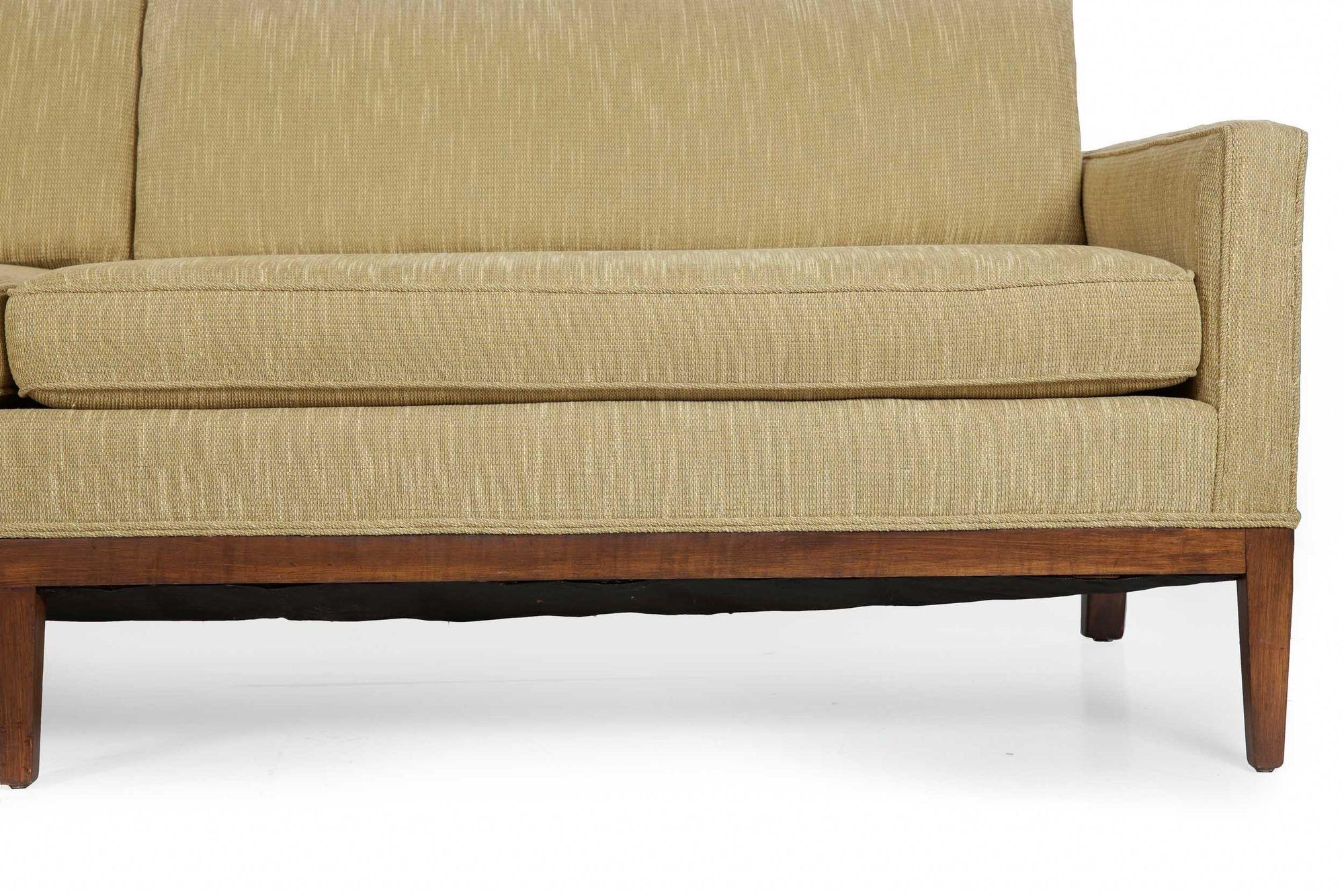 American Mid-Century Modern Lane “Tuxedo” Sofa circa 1960s 13