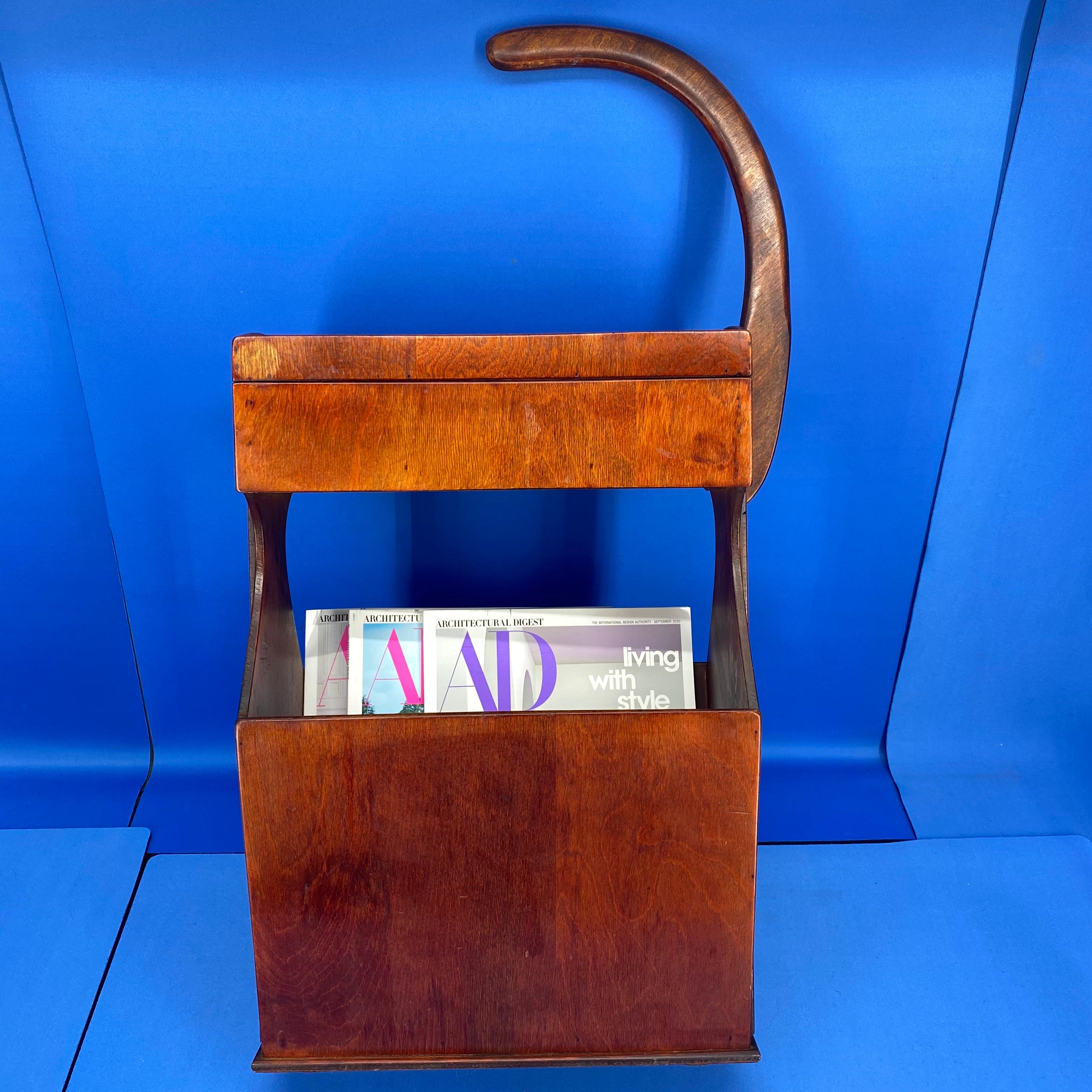 American Mid-Century Modern Magazine Rack Table 2