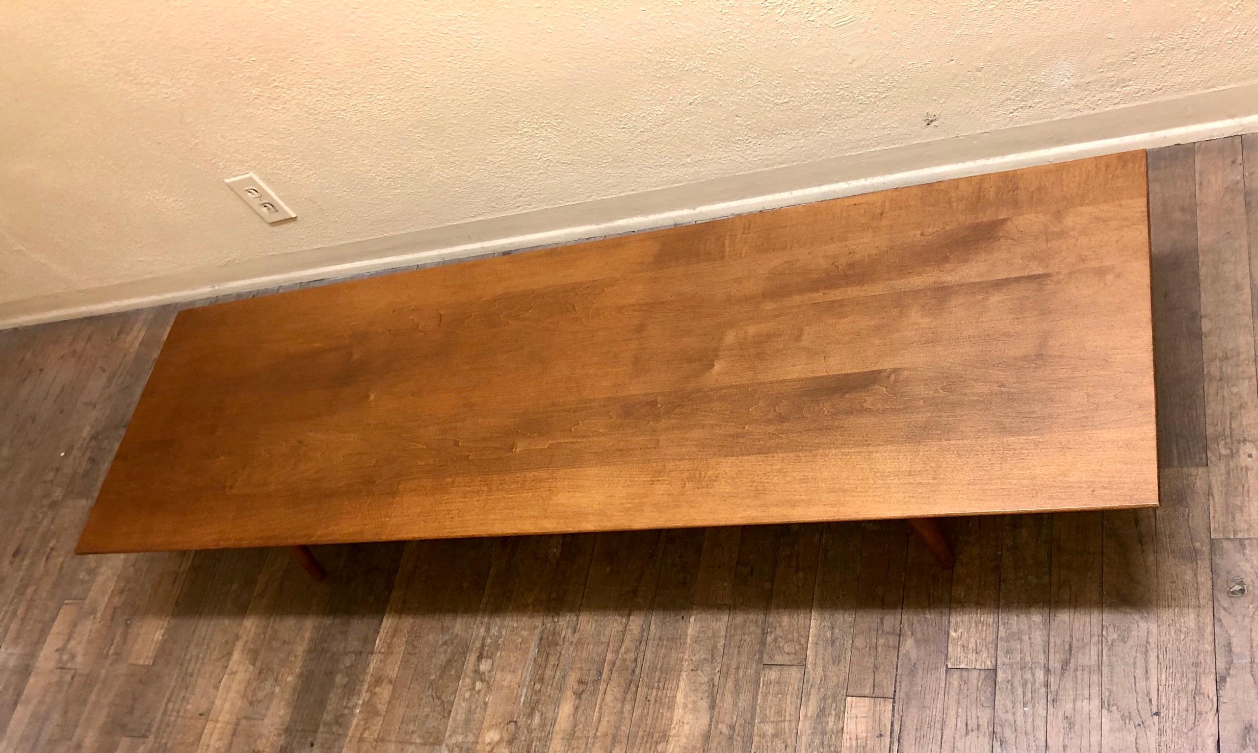 Maple American Mid-Century Modern Paul McCobb Low Coffee Table Planner Group