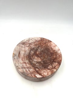 Amerikanische Mid-Century-Modern-Schale aus rosa Marmor von Peter Pepper, Seltene Catch It All