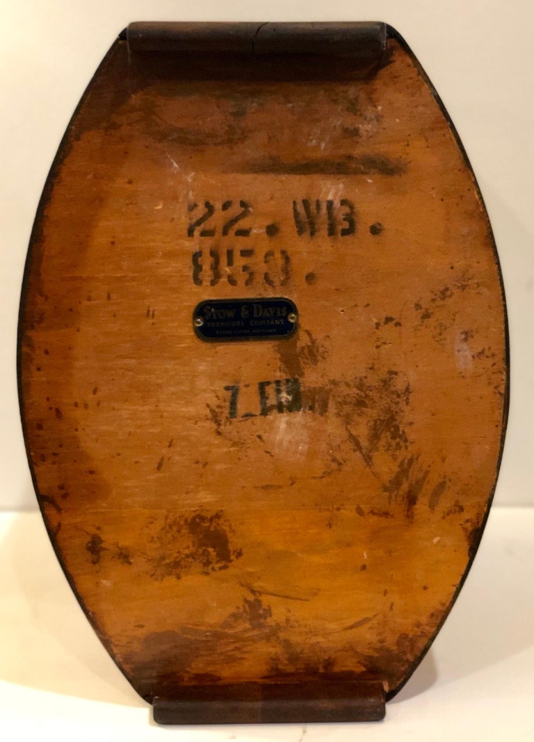 American MidCentury Modern Rare Large Wastebasket with Handles by Stow