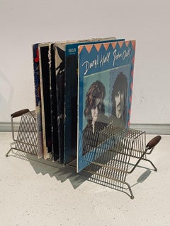 American Mid-Century Modern Record Holder Caddy 60 Record Capacity