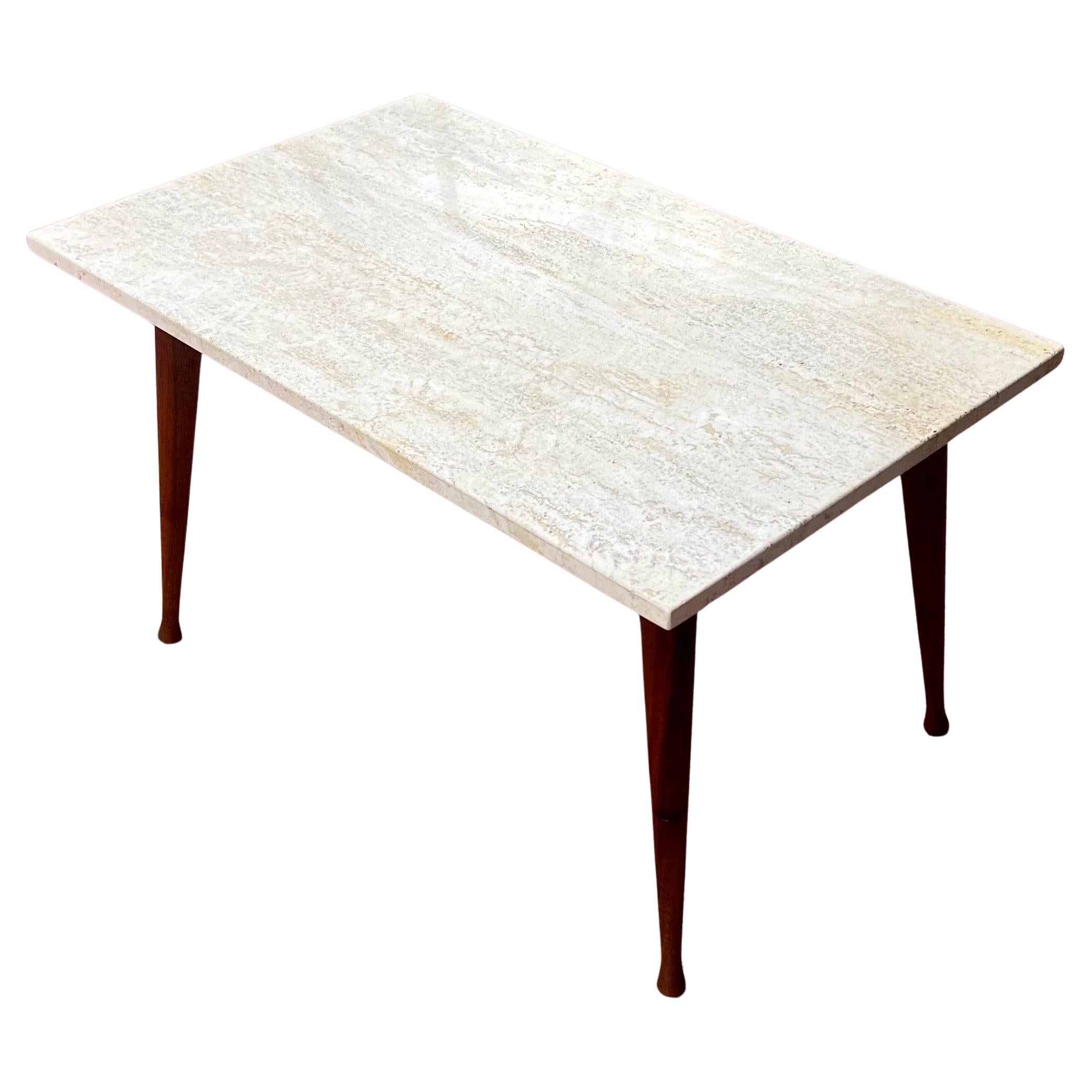 Beautiful versatile small coffee cocktail table in solid marble 1