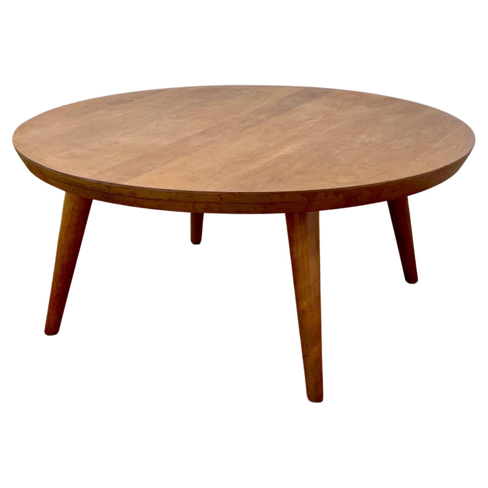 American Mid-Century Modern Solid Honey Maple Coffee Table by Russel Wright