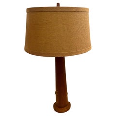 American Mid Century Modern solid Teak Rare Table Lamp by Martz Marshall Studios