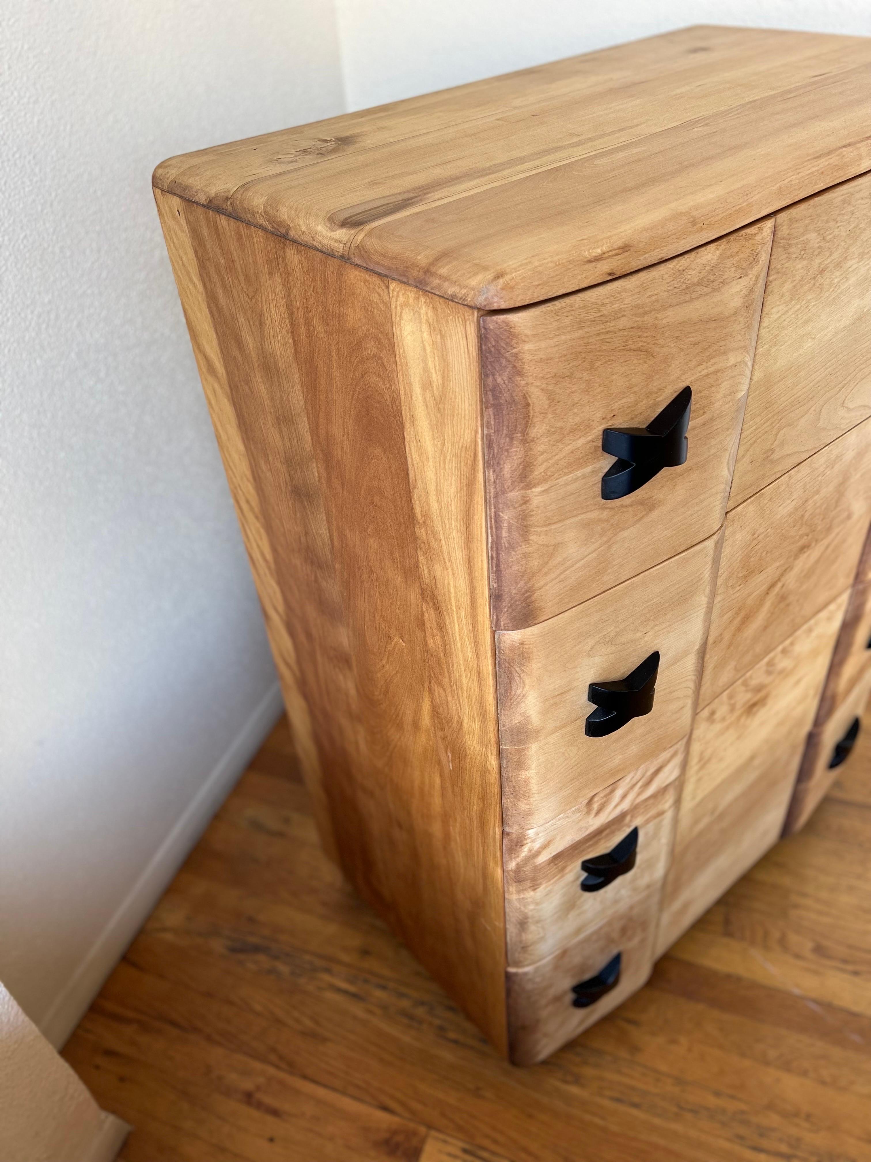 Maple American Mid-Century Modern Tall Chest by Heywood Wakefield