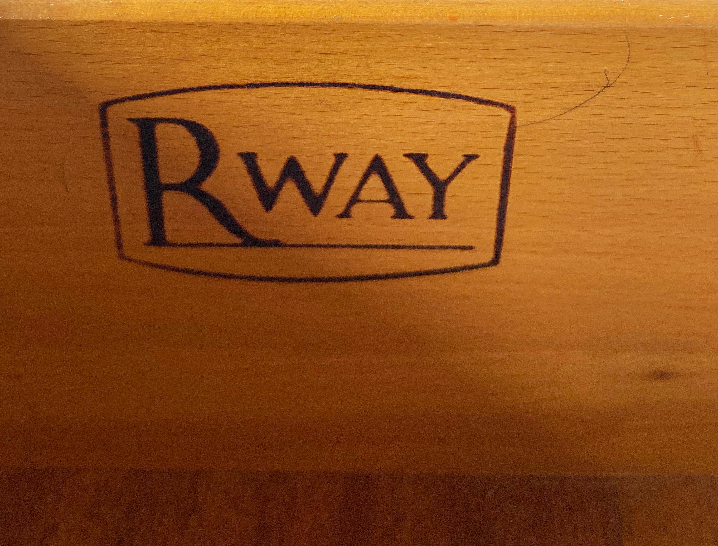 American Mid-Century Modern Tall Chest of Drawers by RWAY Furniture Co. c1965 4